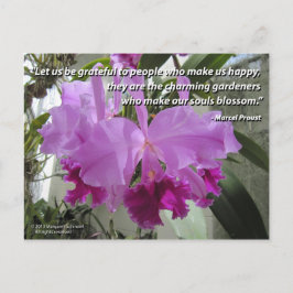 Cattleya Orchid Liebe und Freundschaft Postkarte
