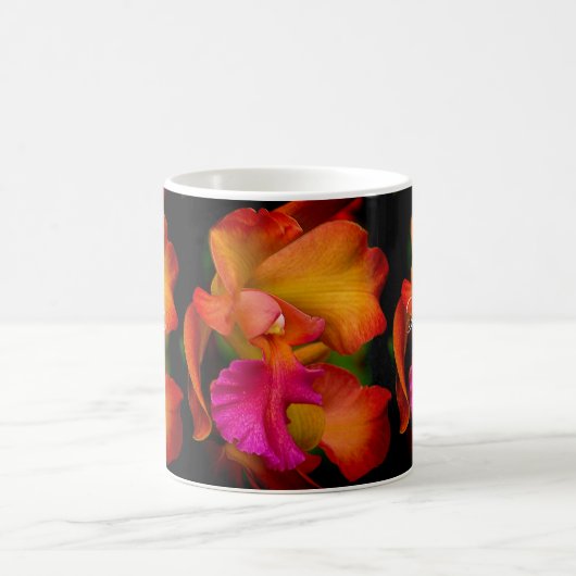 Cattleya-Orchid-Portrait Kaffeetasse (Mittel)