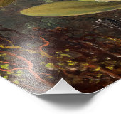 Cattleya Orchid und Three Hummingbirds by Heade Fotodruck (Ecke)