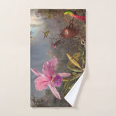 Cattleya Orchid und Three Hummingbirds by Heade Handtuch (Handtuch)