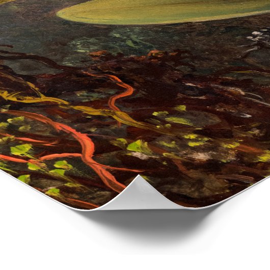 Cattleya Orchid und Three Hummingbirds by Heade Poster (Ecke)