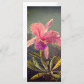 Cattleya Orchid und Three Hummingbirds Heade Card (Vorne/Hinten)