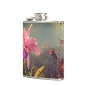 Cattleya Orchid und Three Hummingbirds Heade Flachmann (Links)