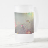 Cattleya Orchid und Three Hummingbirds Heade Mattglas Bierglas (VorderseiteRechts)