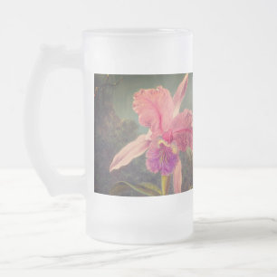 Cattleya Orchid und Three Hummingbirds Heade Mattglas Bierglas