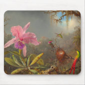Cattleya Orchid und Three Hummingbirds Heade Mousepad (Vorne)