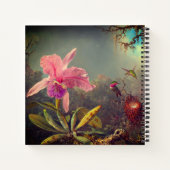 Cattleya Orchid und Three Hummingbirds Heade Notizblock (Rückseite)