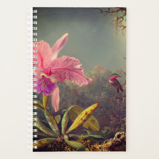 Cattleya Orchid und Three Hummingbirds Heade Planer (Vorderseite)