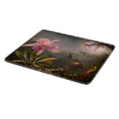 Cattleya Orchid und Three Hummingbirds (Heade) Schneidebrett (Ecke)