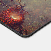 Cattleya Orchid und Three Hummingbirds Heade Schreibtischunterlage (Ecke)