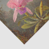 Cattleya Orchid und Three Hummingbirds Heade Seidenpapier (Ausschnitt)
