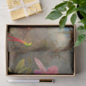 Cattleya Orchid und Three Hummingbirds Heade Seidenpapier (Geschenk)