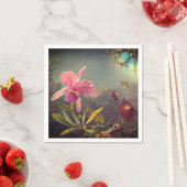 Cattleya Orchid und Three Hummingbirds Heade Serviette (Beispiel)