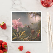 Cattleya Orchid und Three Hummingbirds (Heade) Serviette (Beispiel)