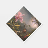 Cattleya Orchid und Three Hummingbirds (Heade) Serviette (Ecke)
