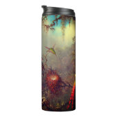 Cattleya Orchid und Three Hummingbirds Heade Thermosbecher (Nach rechts gedreht)