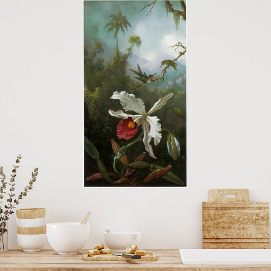 Cattleya Orchid Vintage Poster (Küche)