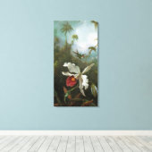 Cattleya Orchid Wrapped Canvas Leinwanddruck (Insitu (Holzboden))