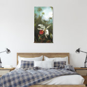 Cattleya Orchid Wrapped Canvas Leinwanddruck (Insitu (Schlafzimmer))