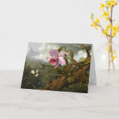 Cattleya Orchid, zwei Hummingbirds und ein Käfer Karte (Gelbe Blume)