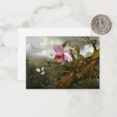 Cattleya Orchid, zwei Hummingbirds und ein Käfer Mitteilungskarte (Vorderseite/Rückseite Beispiel)