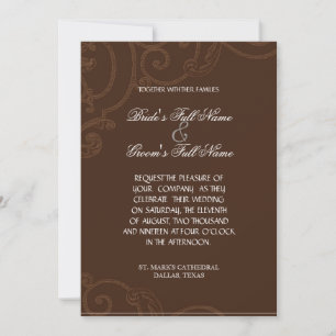 Cattleya-Orchidee Lila Braun - Hochzeitseinladung Einladung