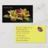 Cattleya Orchideen-Visitenkarten Visitenkarte (Vorne/Hinten)