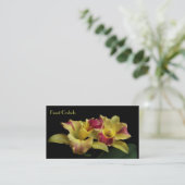 Cattleya Orchideen-Visitenkarten Visitenkarte (Stehend Vorderseite)