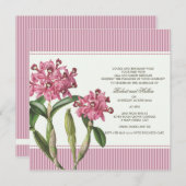 Cattleya Pink Orchid Hochzeit Einladung (Vorne/Hinten)