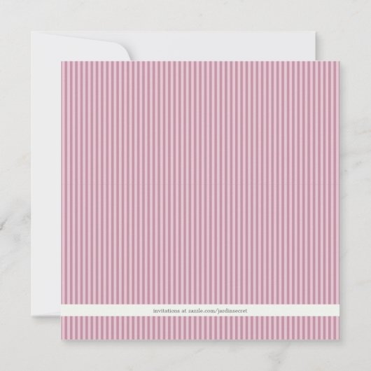 Cattleya Pink Orchid Hochzeit Einladung (Rückseite)