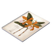 Cattleya Velutina Vintag Lindenia Orchid Notizblock (Linke Seite)