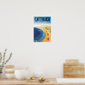 Cattolica Italien Jahrgang Reise Poster (Küche)