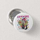 Cattoween Halloween Button (Vorne & Hinten)