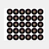 Cattoween Halloween Etiketten (Blatt)