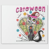 Cattoween Halloween Geschenkpapier (Flach)