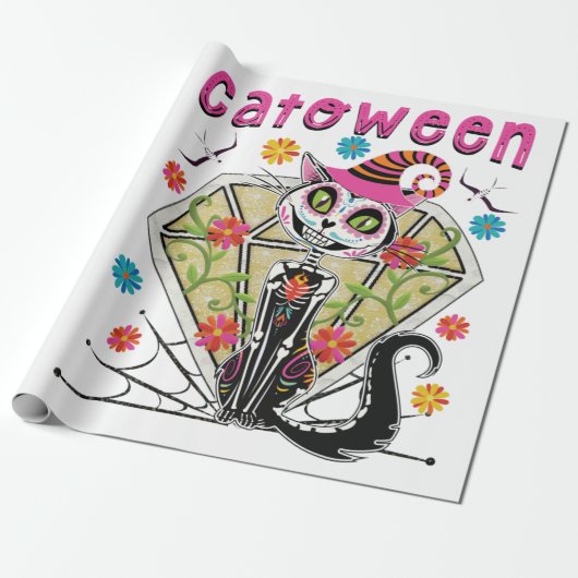 Cattoween Halloween Geschenkpapier (Ungerollt)