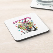 Cattoween Halloween Getränkeuntersetzer (Linke Seite)