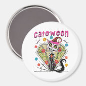 Cattoween Halloween Magnet (Vorderseite/Rückseite)