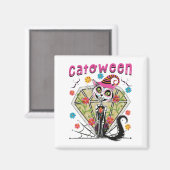 Cattoween Halloween Magnet (Vorderseite/Rückseite)