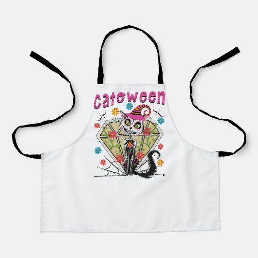 Cattoween Halloween Schürze (Vorderseite)