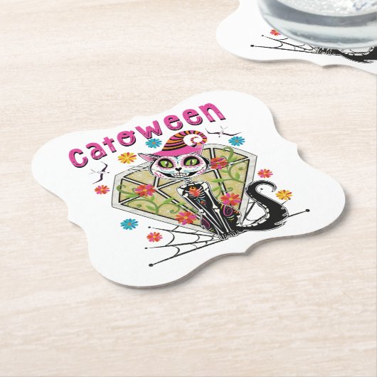Cattoween Halloween Untersetzer (angewinkelt)