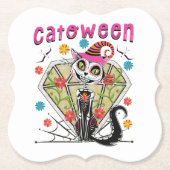 Cattoween Halloween Untersetzer (Vorderseite)
