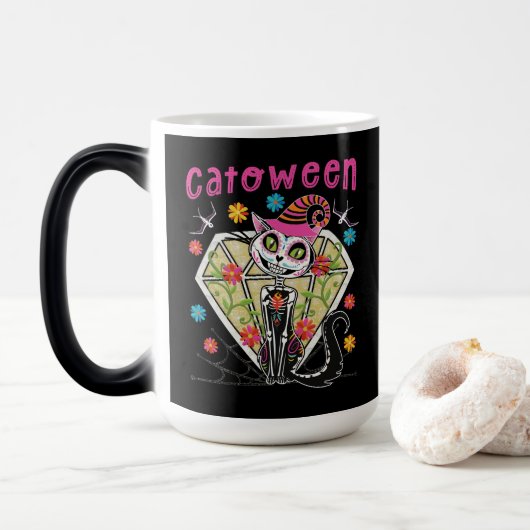 Cattoween Halloween Verwandlungstasse (Mit Donut)