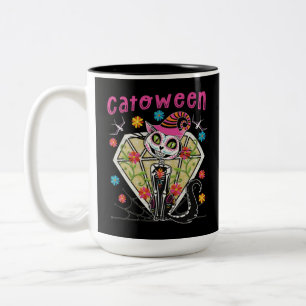 Cattoween Halloween Zweifarbige Tasse