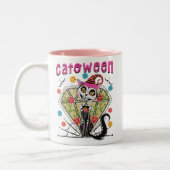 Cattoween Halloween Zweifarbige Tasse (Links)