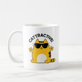 Cattraktiver, sonniger, attraktiver Cat Pub Kaffeetasse (Links)