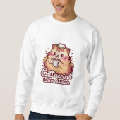 Cattuccino Connoisseur liebt Kaffee so sehr Sweatshirt (Vorderseite)