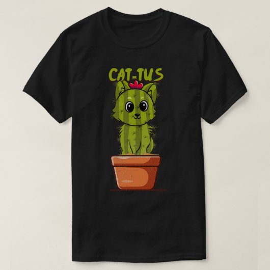 CatTus Cat Cactus Garening Sukkulente Pflanze T-Shirt (Design vorne)