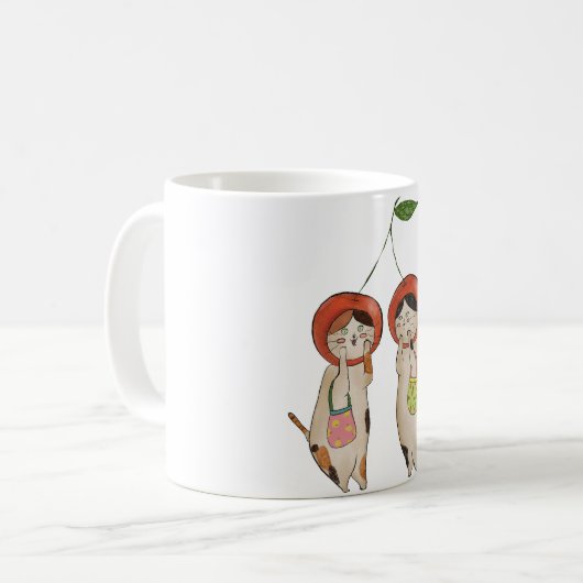 Catty Cherries Kaffeetasse (Vorderseite Links)