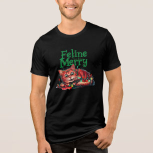 Catty Christmas Chaos Tri-Blend Shirt